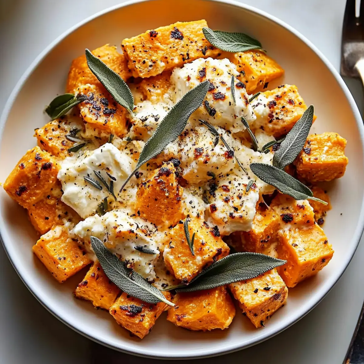 Sweet Potato Goat Cheese Sage