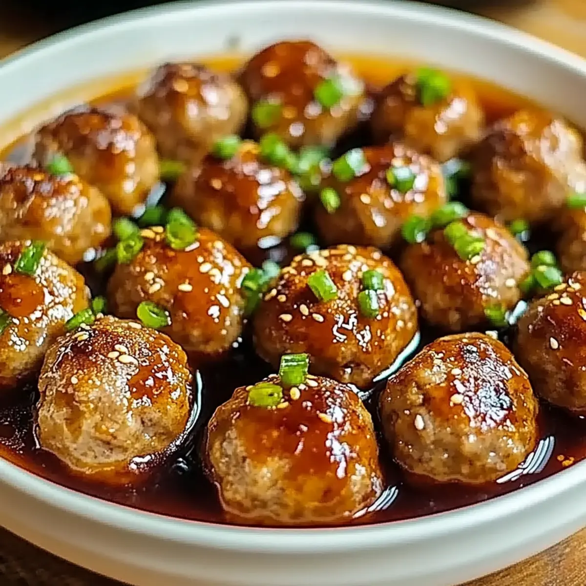 Sweet and Spicy Asian Turkey Meatballs