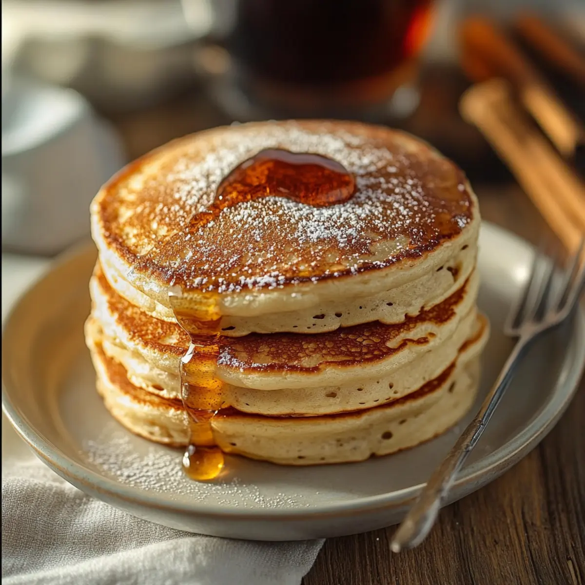 Vanilla Cinnamon Buttermilk Pancakes