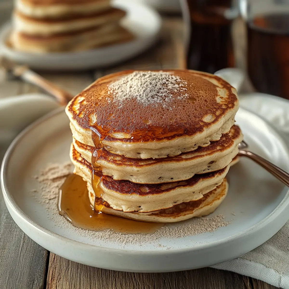 Vanilla Cinnamon Buttermilk Pancakes