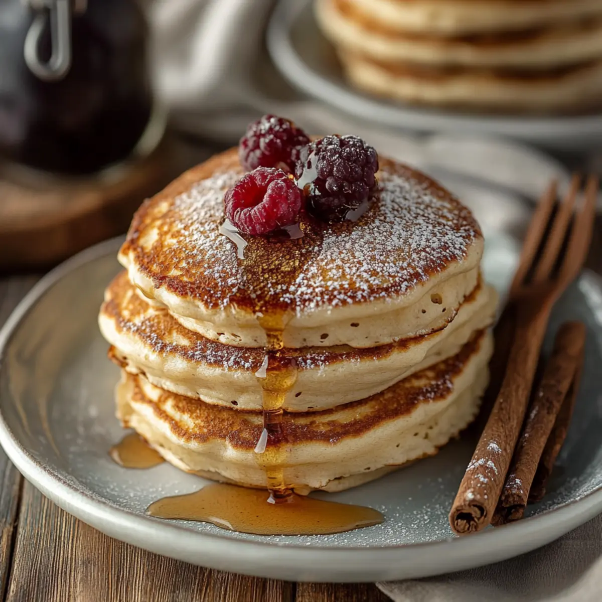 Vanilla Cinnamon Buttermilk Pancakes