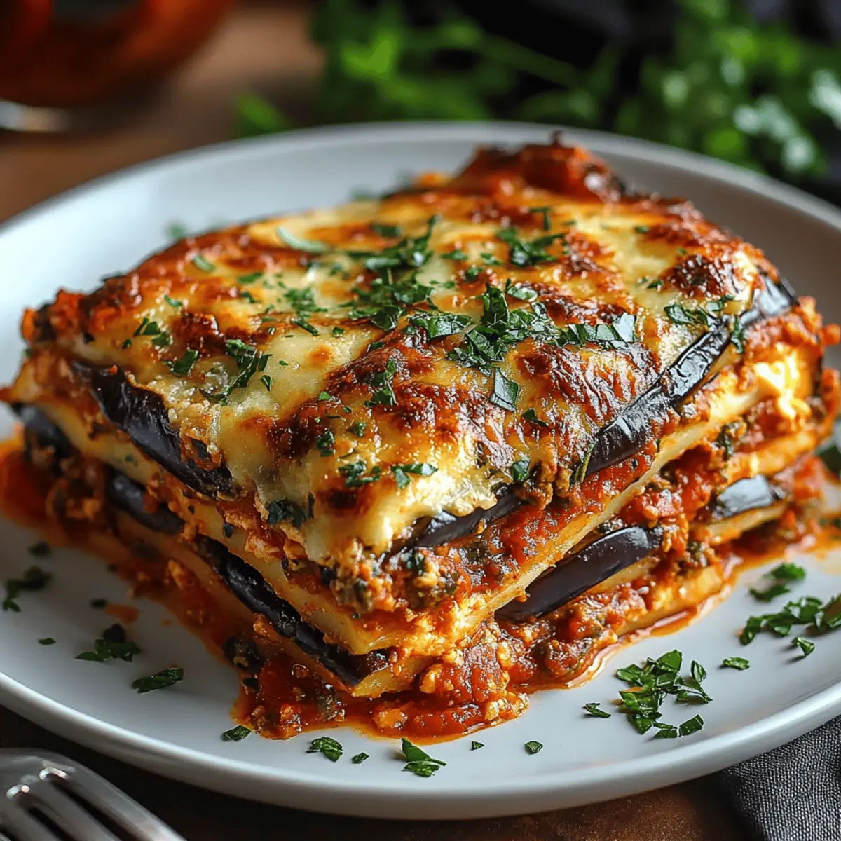 Vegetarian Eggplant Lasagna