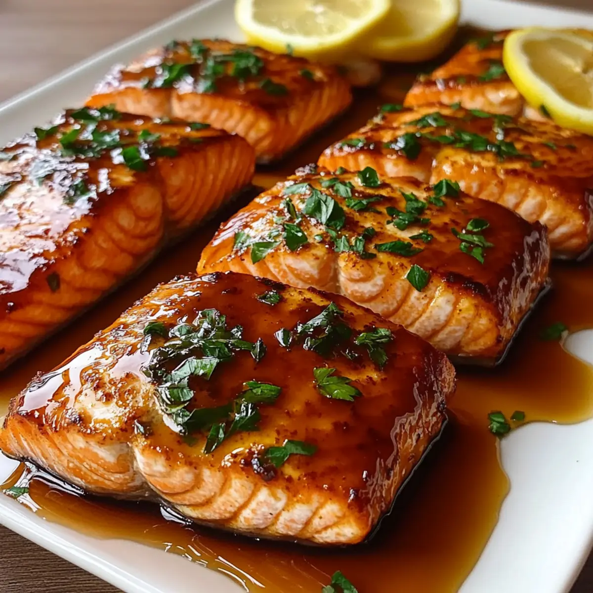 Baked Salmon with Maple Glaze