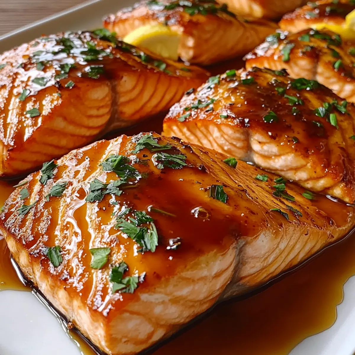 Baked Salmon with Maple Glaze