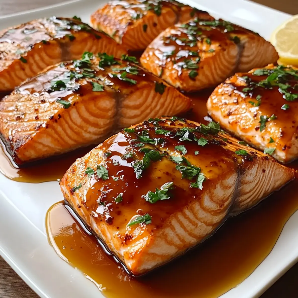 Baked Salmon with Maple Glaze