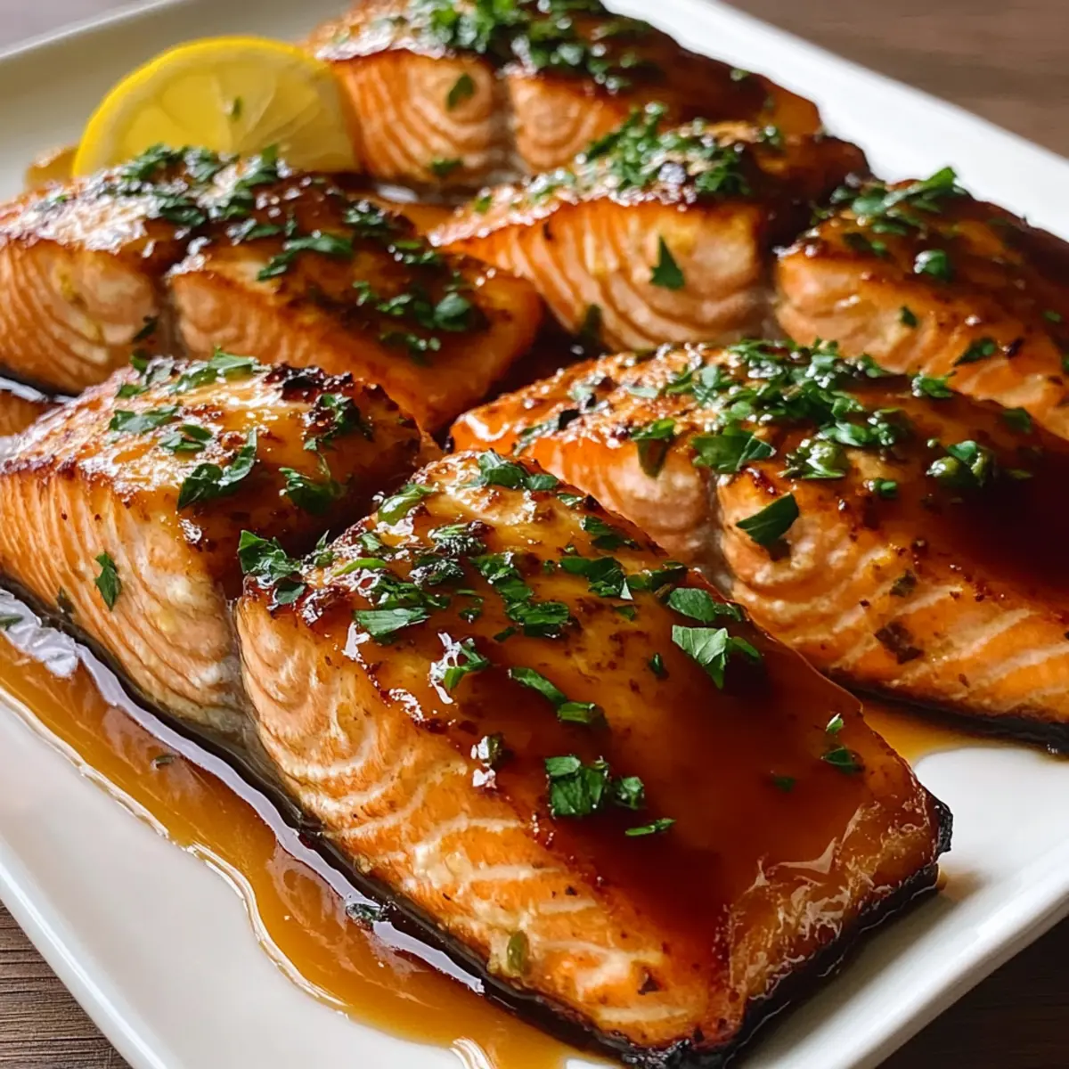 Baked Salmon with Maple Glaze