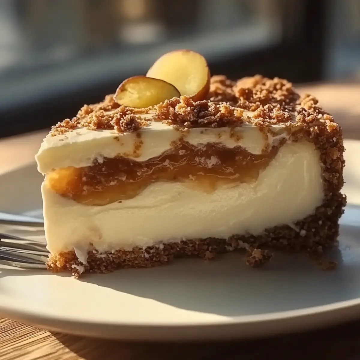 Biscoff Apple Crumble Cheesecake