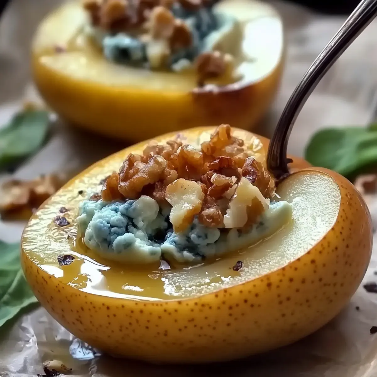 Blue Cheese Stuffed Pears