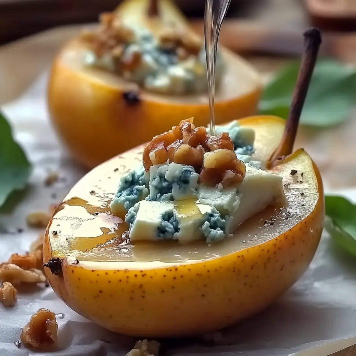 Blue Cheese Stuffed Pears