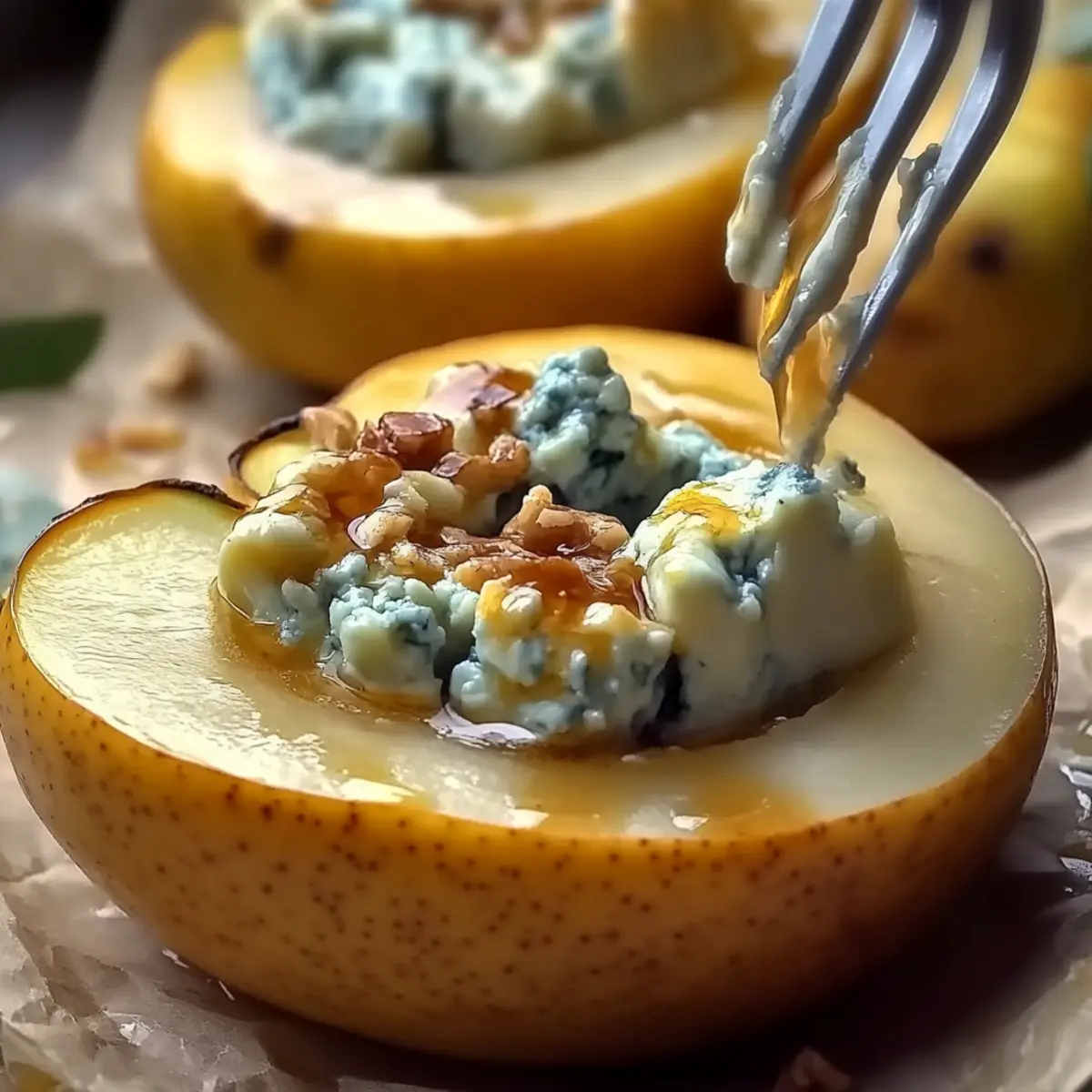 Blue Cheese Stuffed Pears