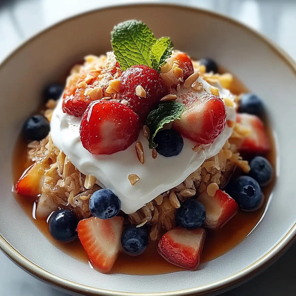 Caramel Crunch Cheesecake Fruit Salad
