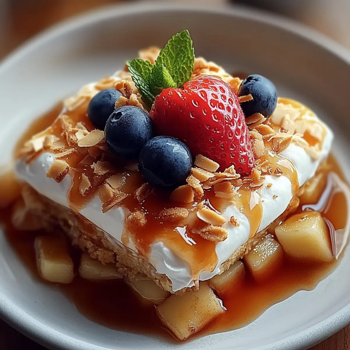 Caramel Crunch Cheesecake Fruit Salad