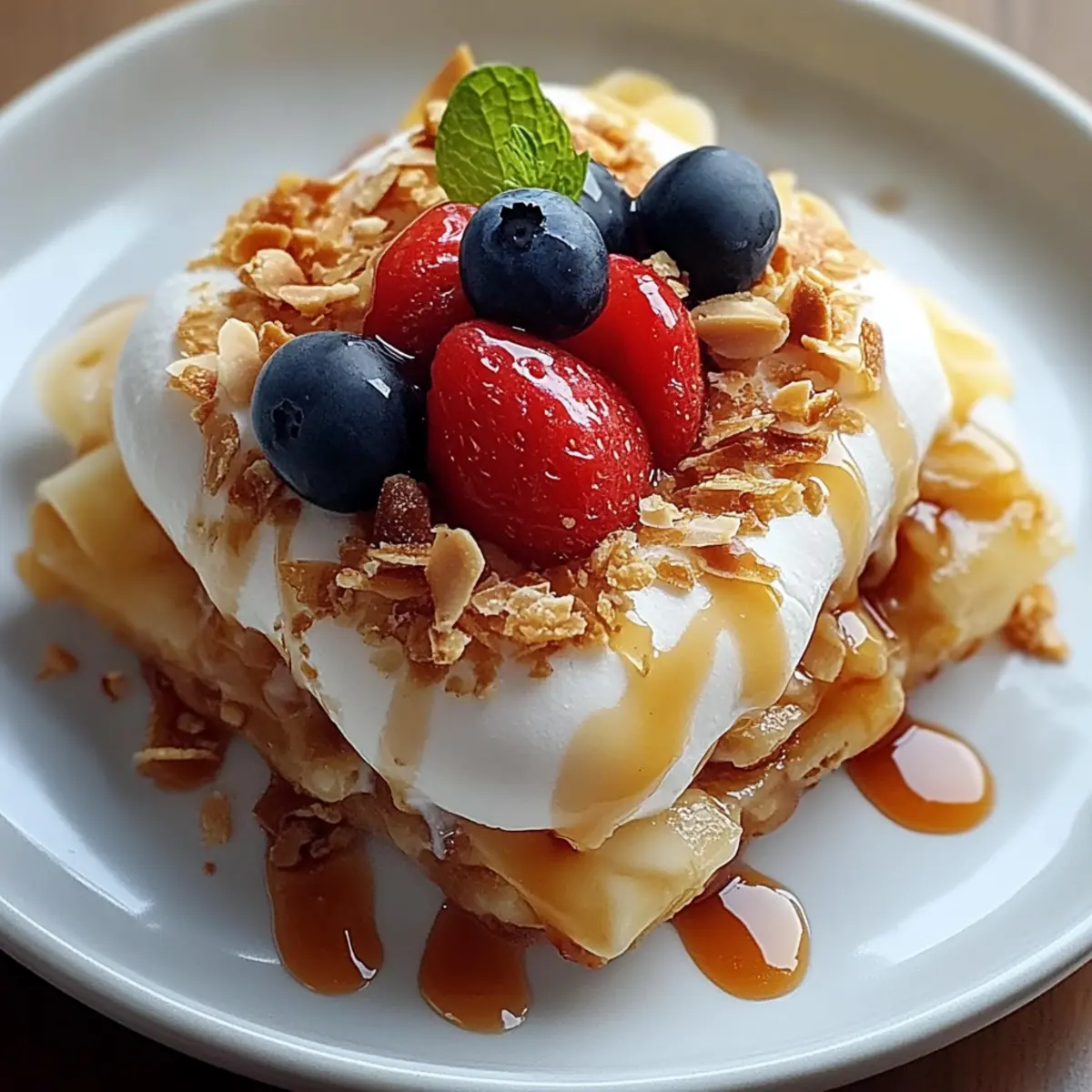 Caramel Crunch Cheesecake Fruit Salad