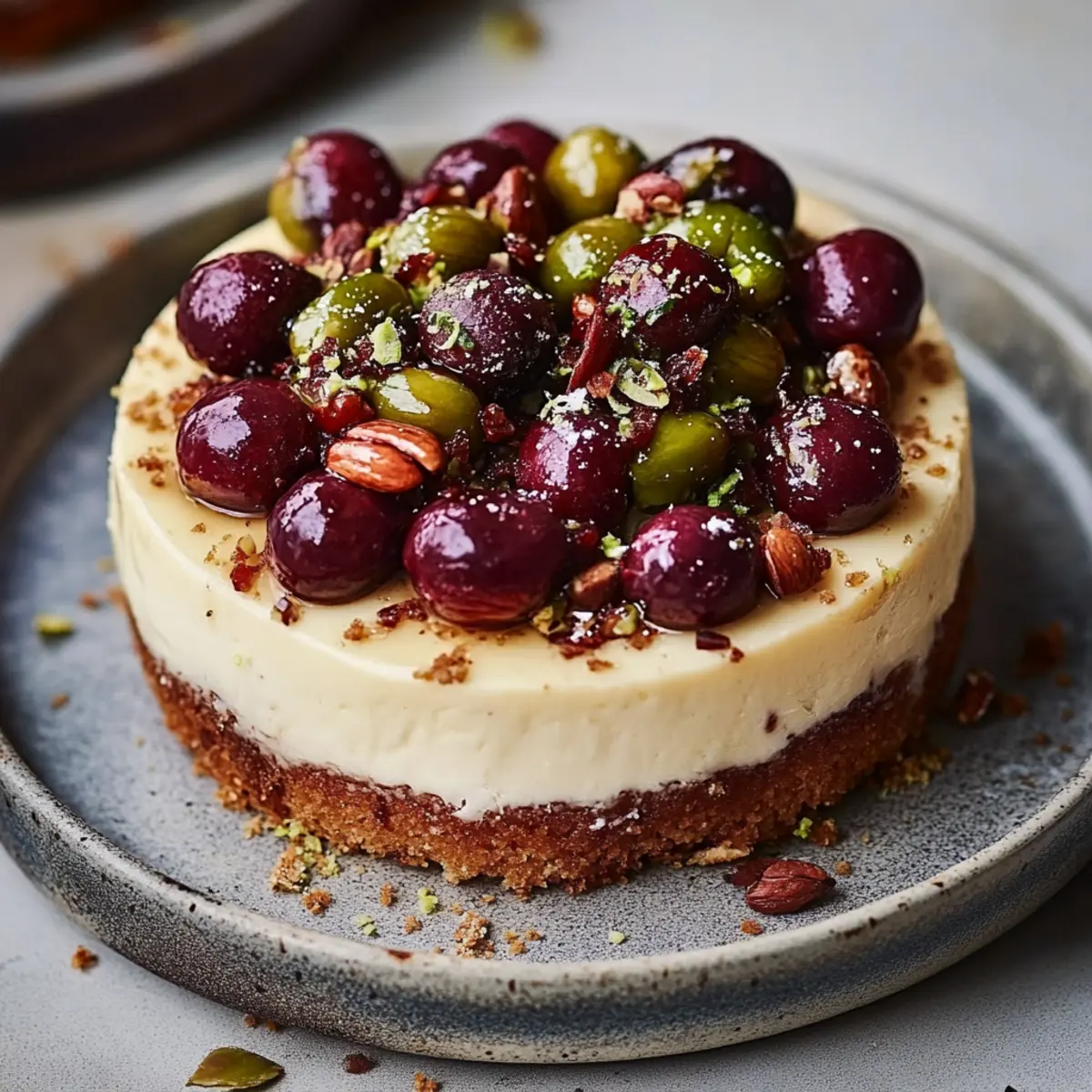 Cherry Pistachio Cheesecake