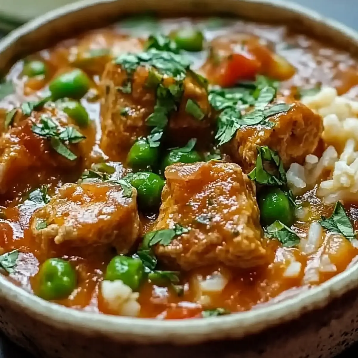 Chili Verde and Spanish Rice