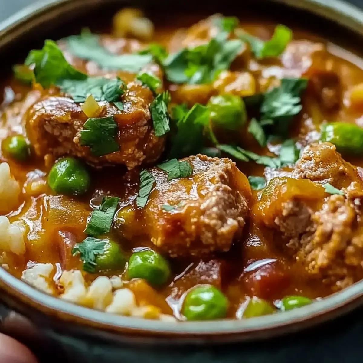Chili Verde and Spanish Rice
