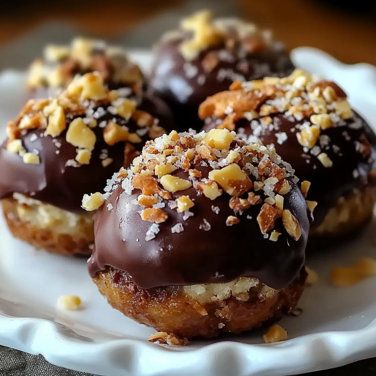 Chocolate-Dipped Bourbon Balls with a Nutty Crunch