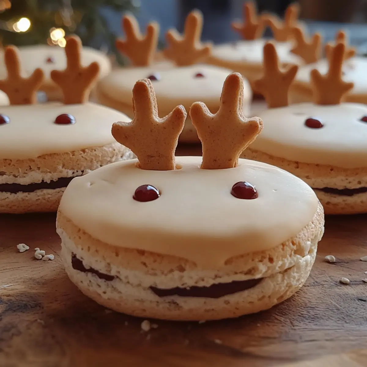 Christmas Reindeer Macarons