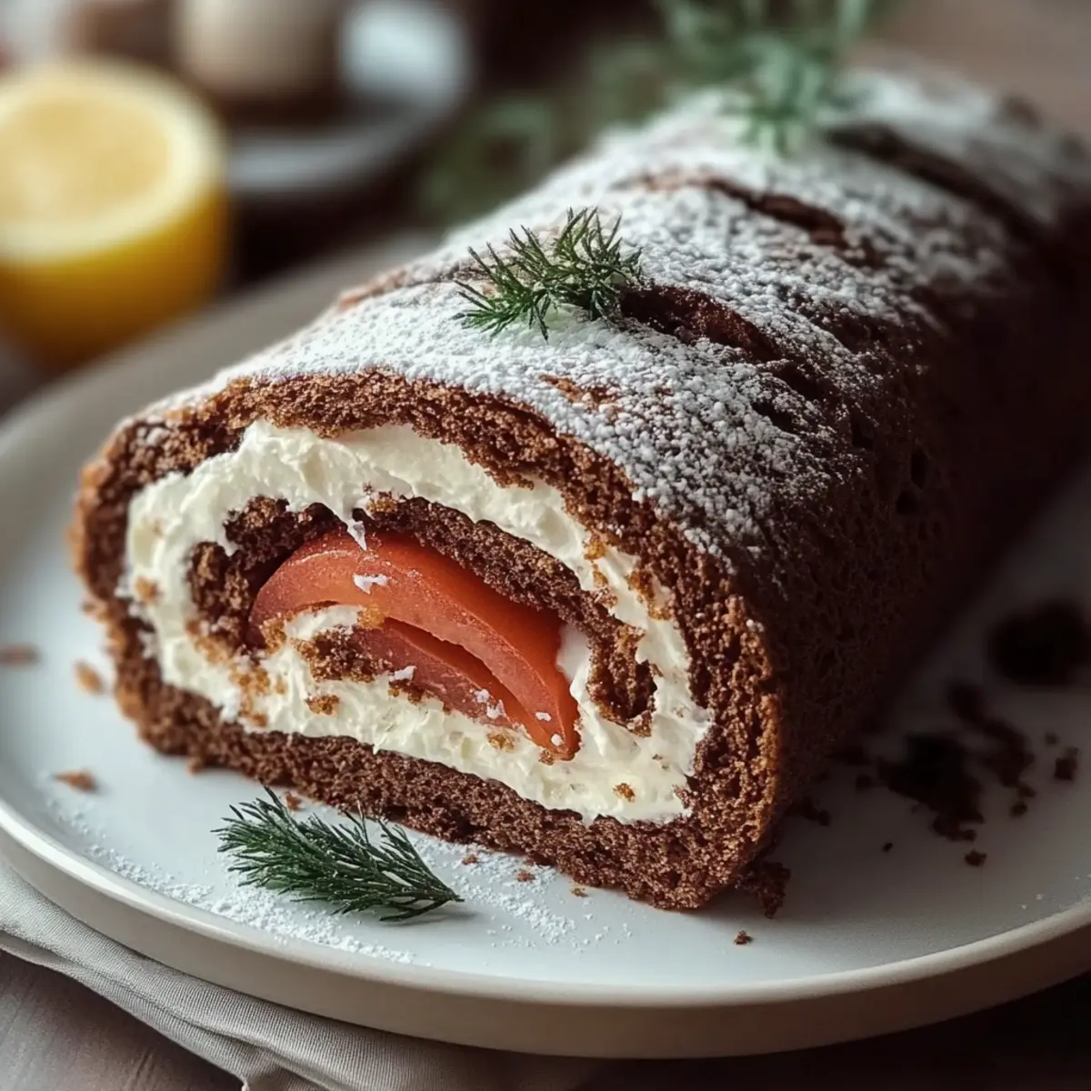 Christmas Yule Log Sheet Cake
