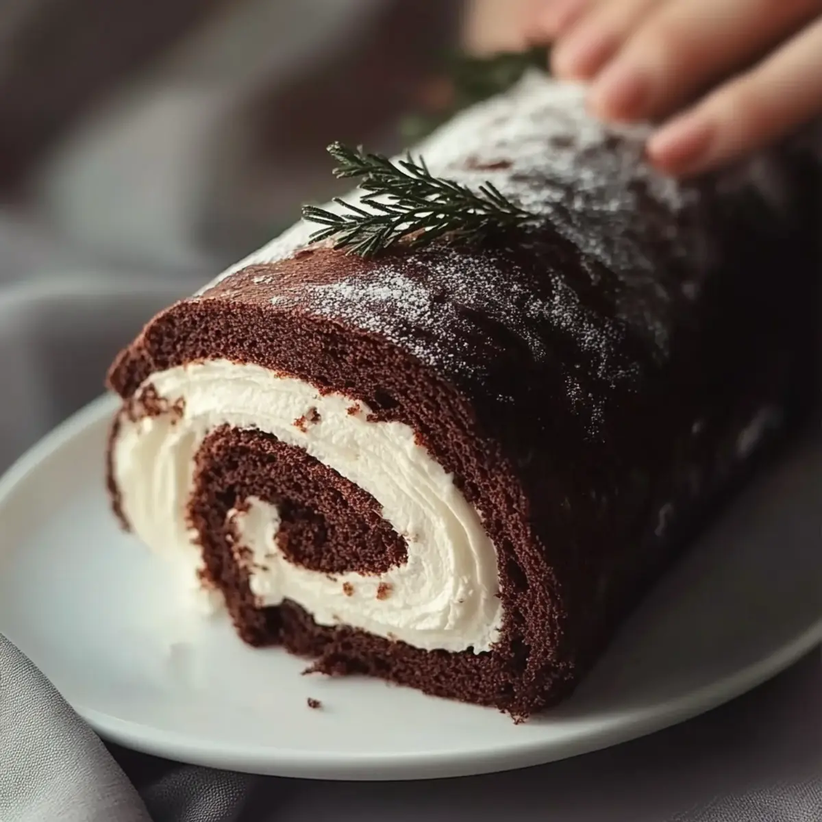 Christmas Yule Log Sheet Cake