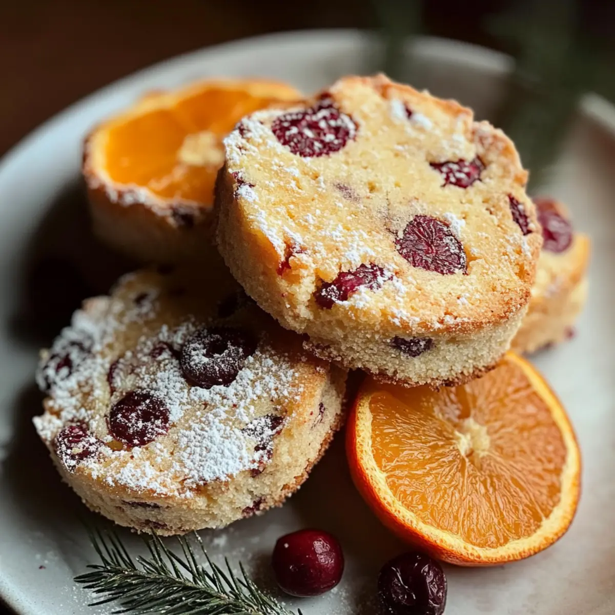 Cozy Cranberry Orange Shortbread