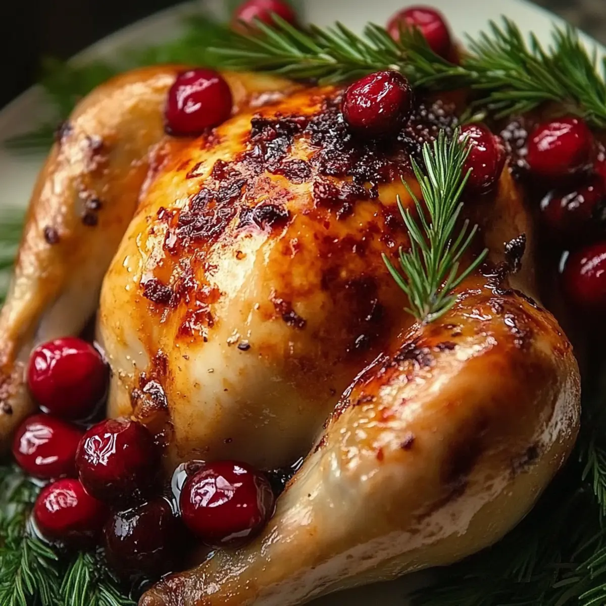 Cranberry Maple Roast Chicken