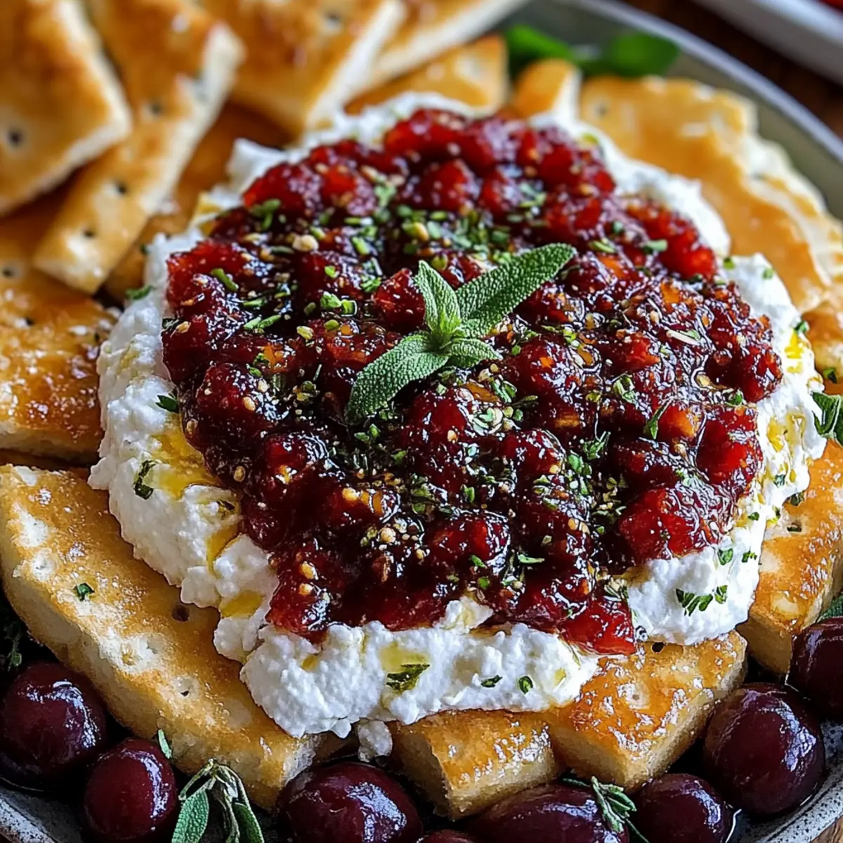Cranberry Whipped Feta Dip