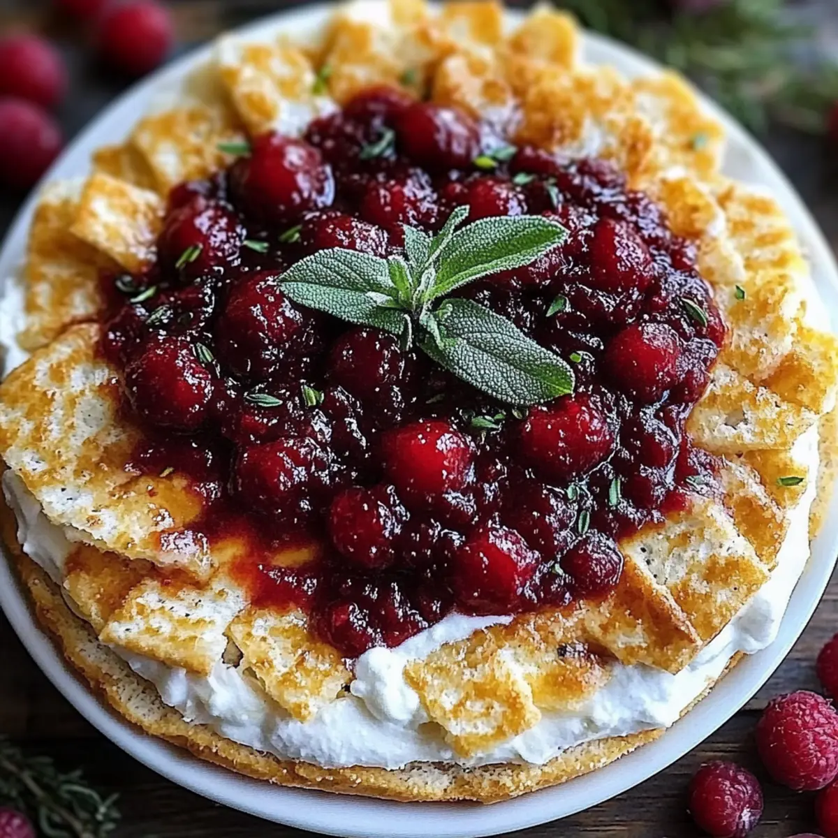 Cranberry Whipped Feta Dip