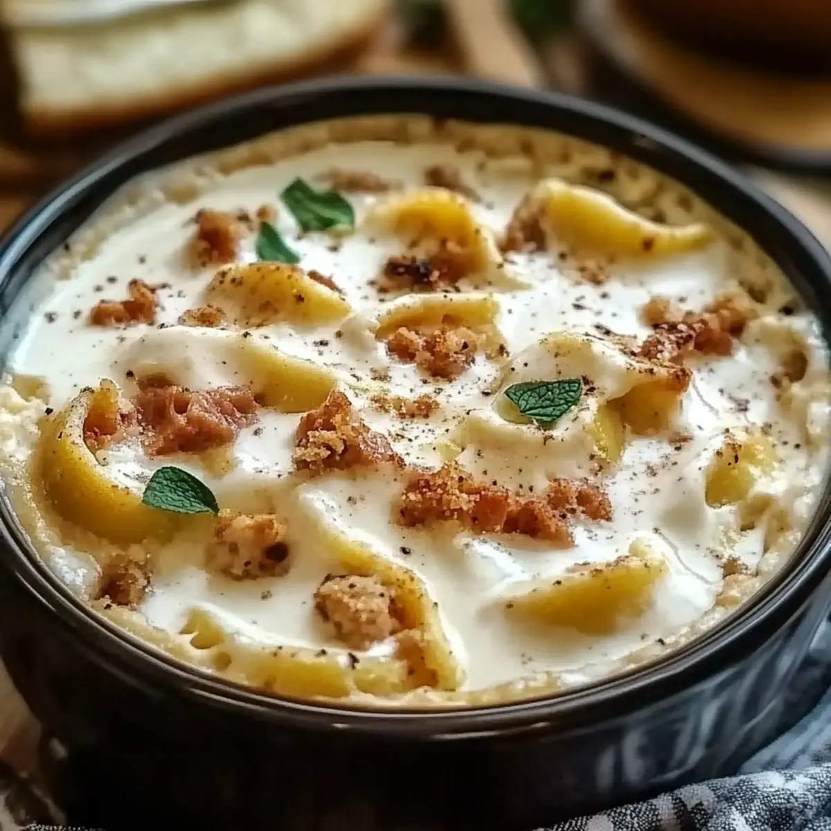 Creamy Alfredo Lasagna Soup