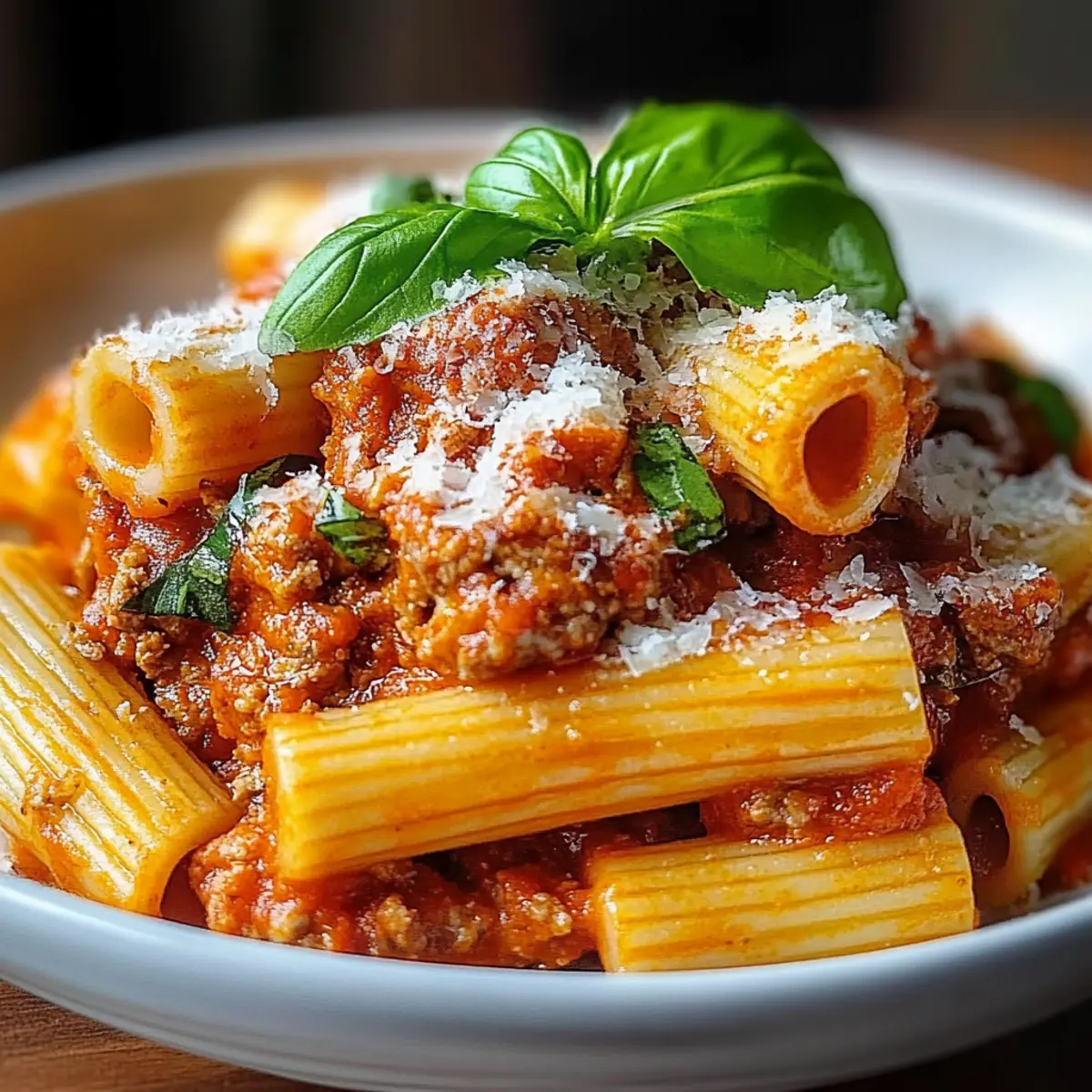 Creamy Spicy Italian Rigatoni