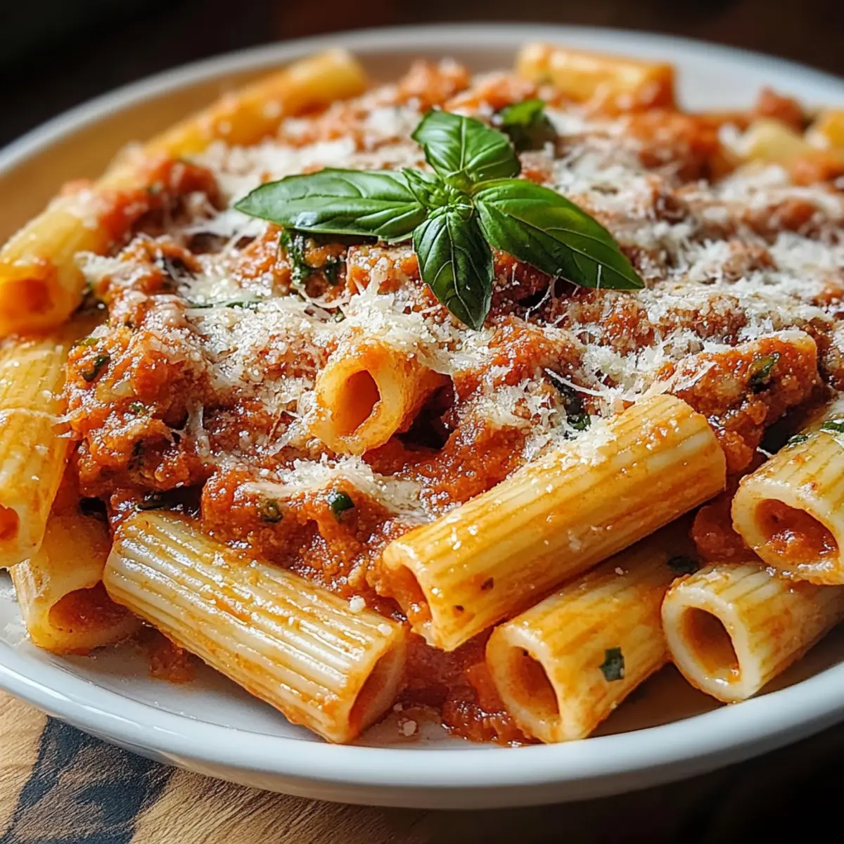 Creamy Spicy Italian Rigatoni