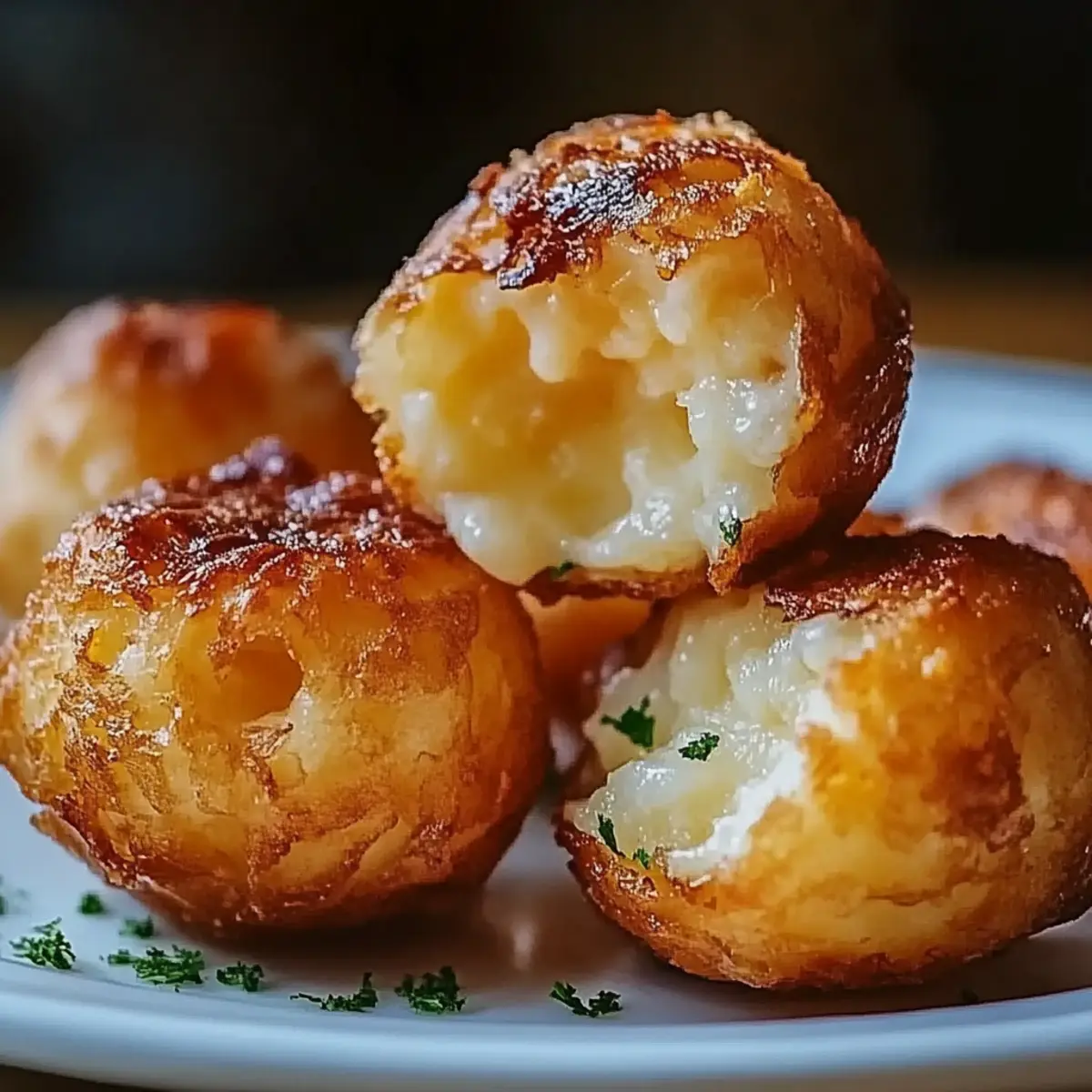 Crispy Mashed Potato Cheese Puffs