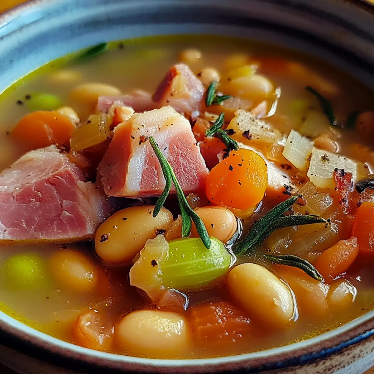 Crockpot Ham and Bean Soup