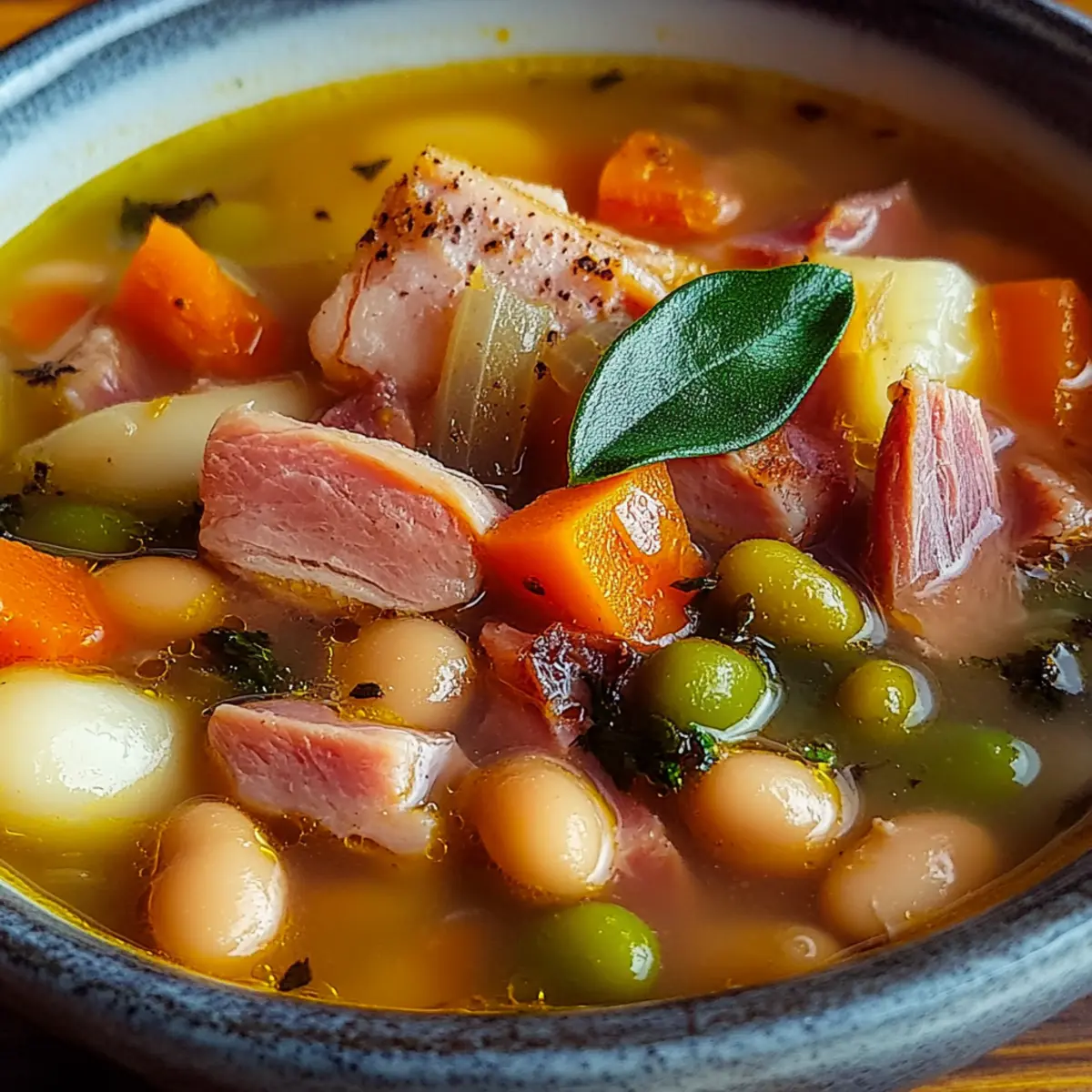 Crockpot Ham and Bean Soup