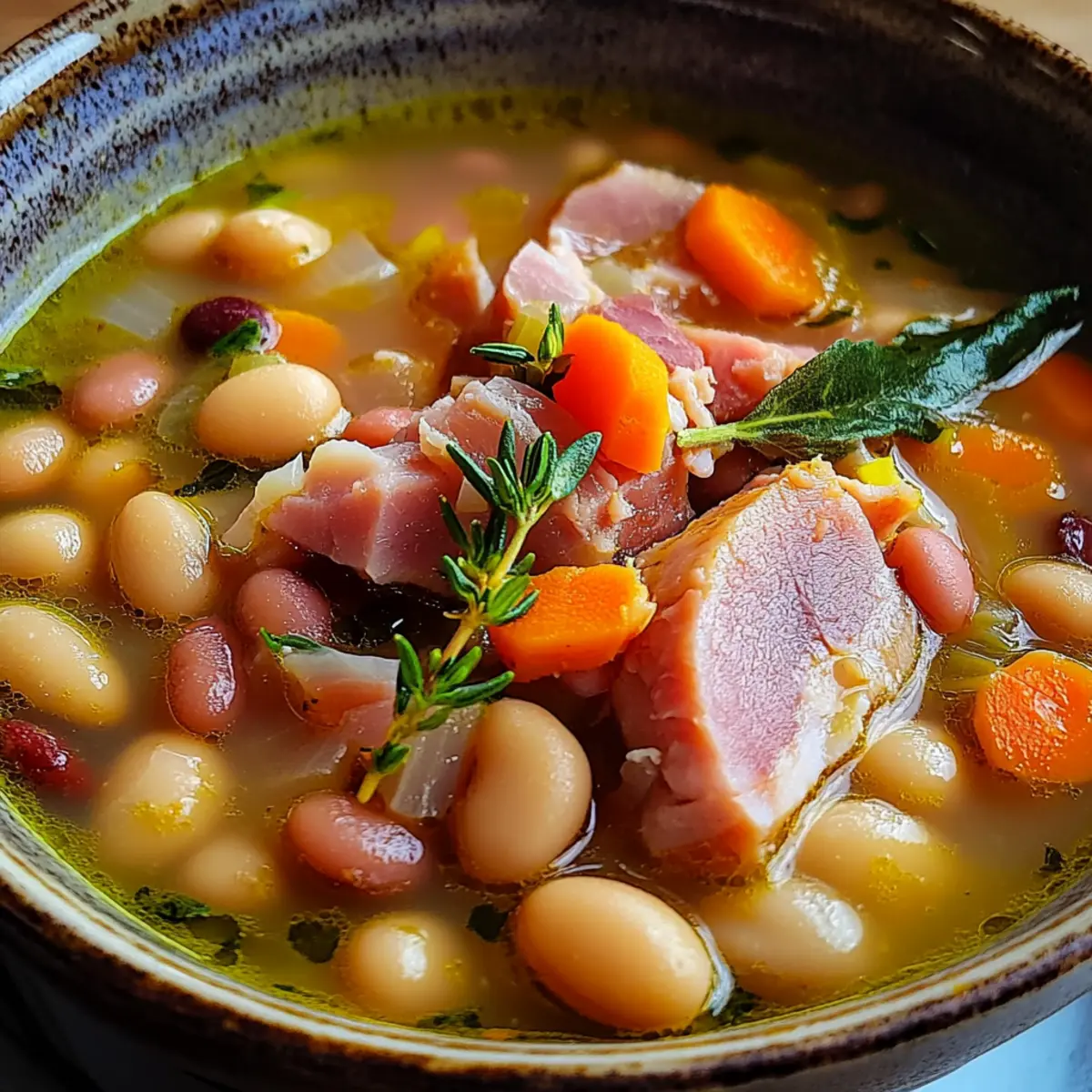 Crockpot Ham and Bean Soup