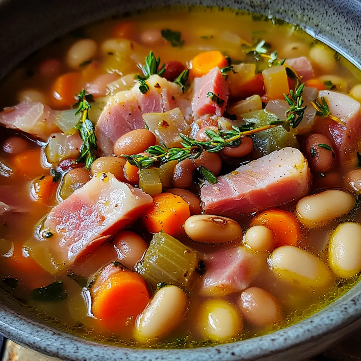 Crockpot Ham and Bean Soup