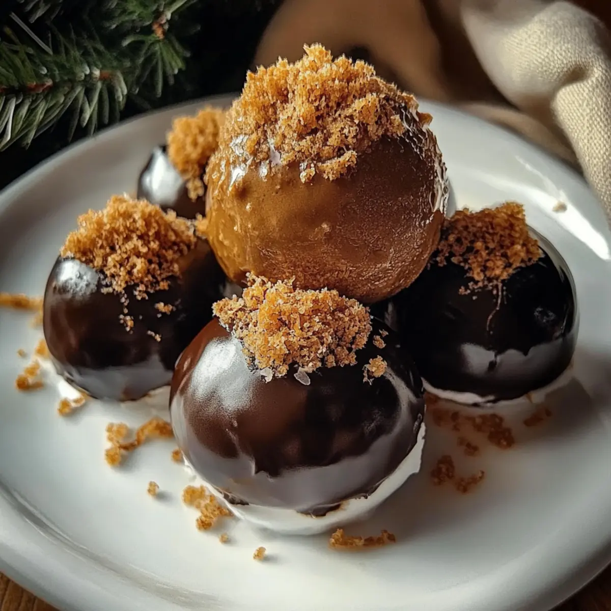 Decadent Spiced Gingerbread Truffles with Creamy Chocolate Coating