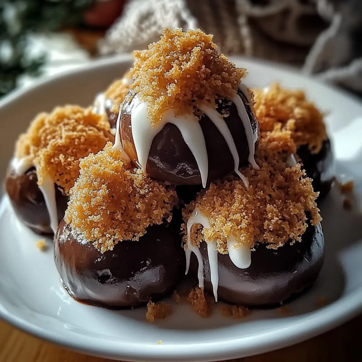 Decadent Spiced Gingerbread Truffles with Creamy Chocolate Coating