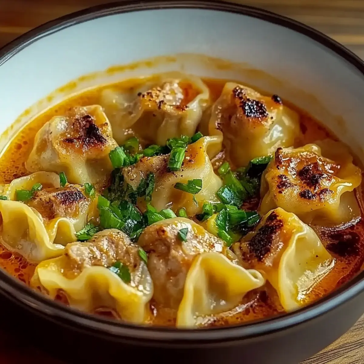 Dumplings Curry Soup