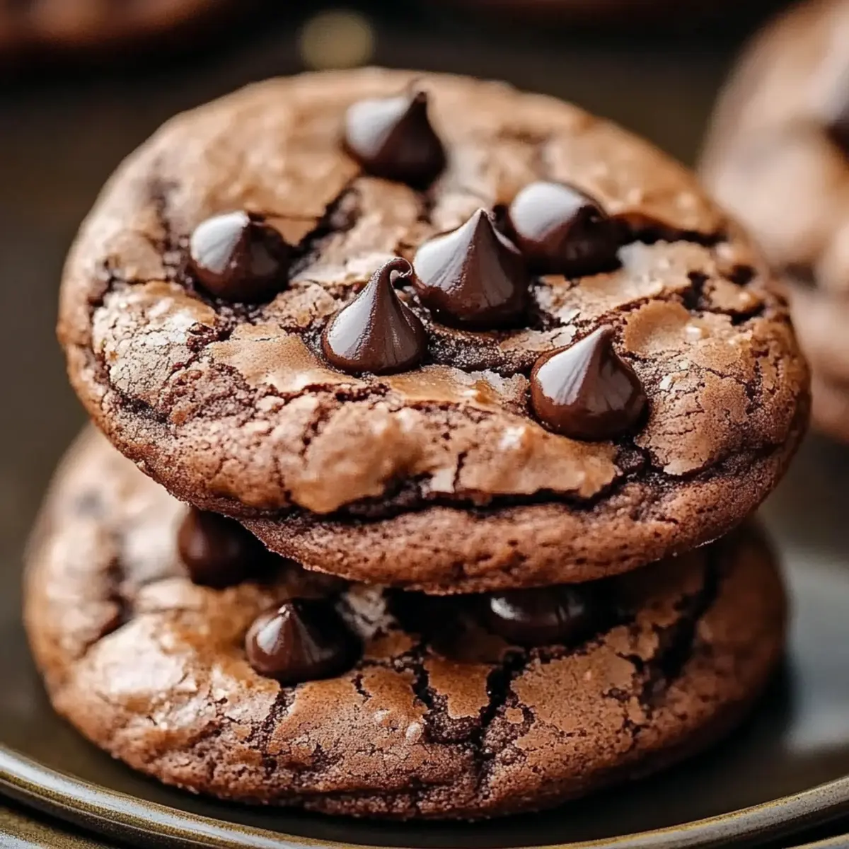 Espresso Chocolate Fudge Cookies