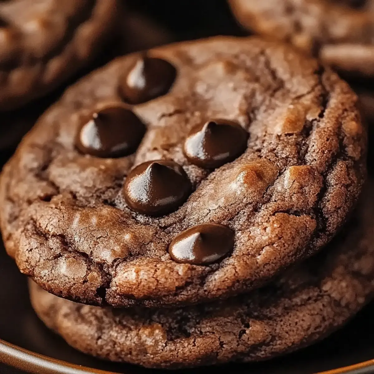 Espresso Chocolate Fudge Cookies