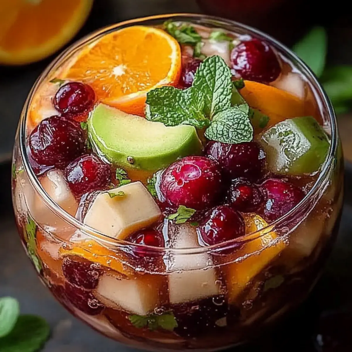 Festive White Christmas Sangria