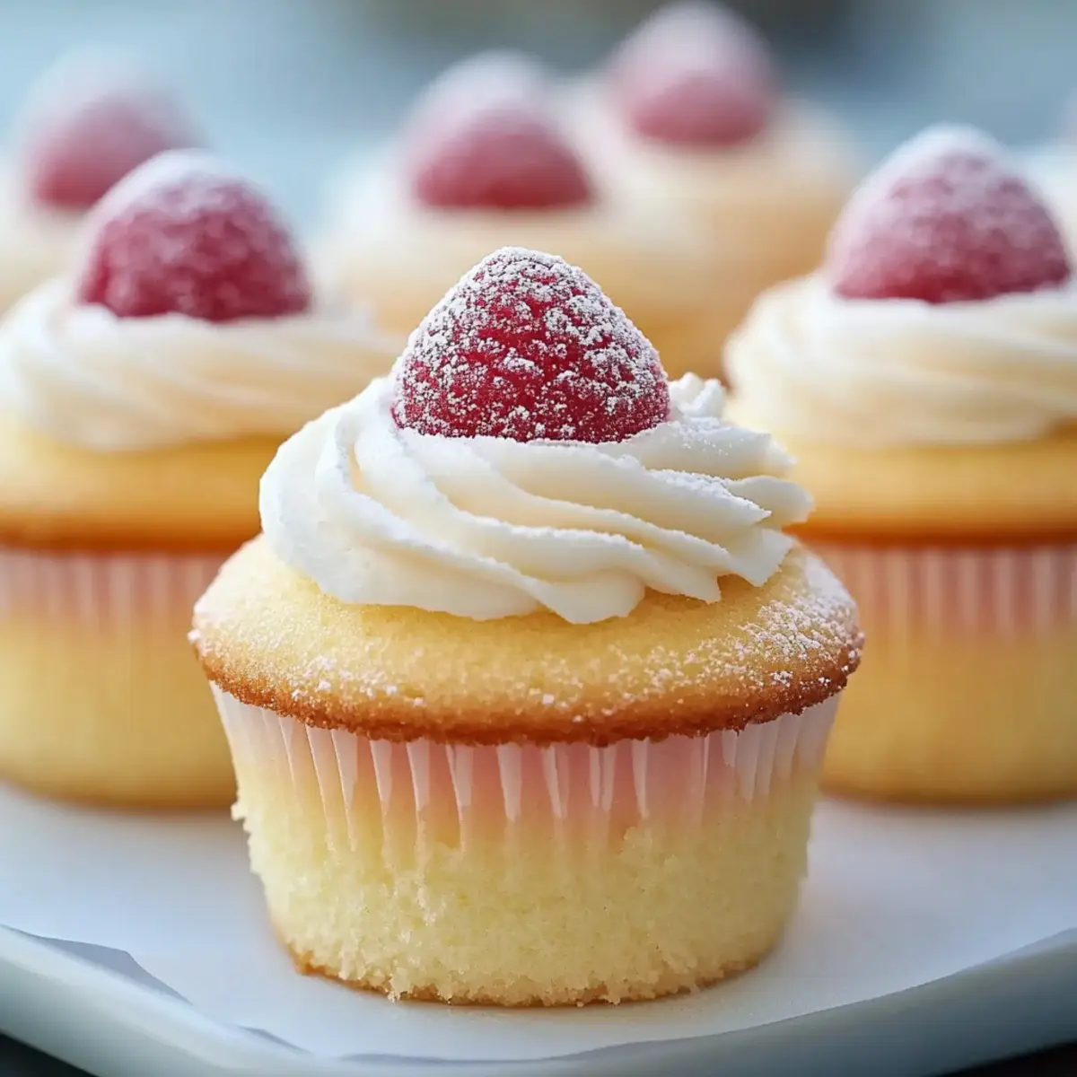 Fluffy Japanese Cotton Cheesecake Cupcakes