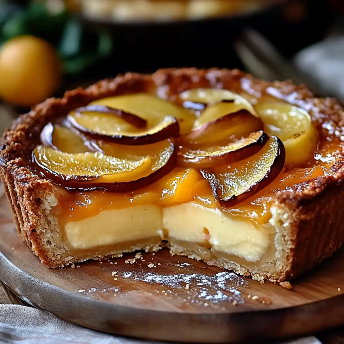 French Custard Pie with Apples