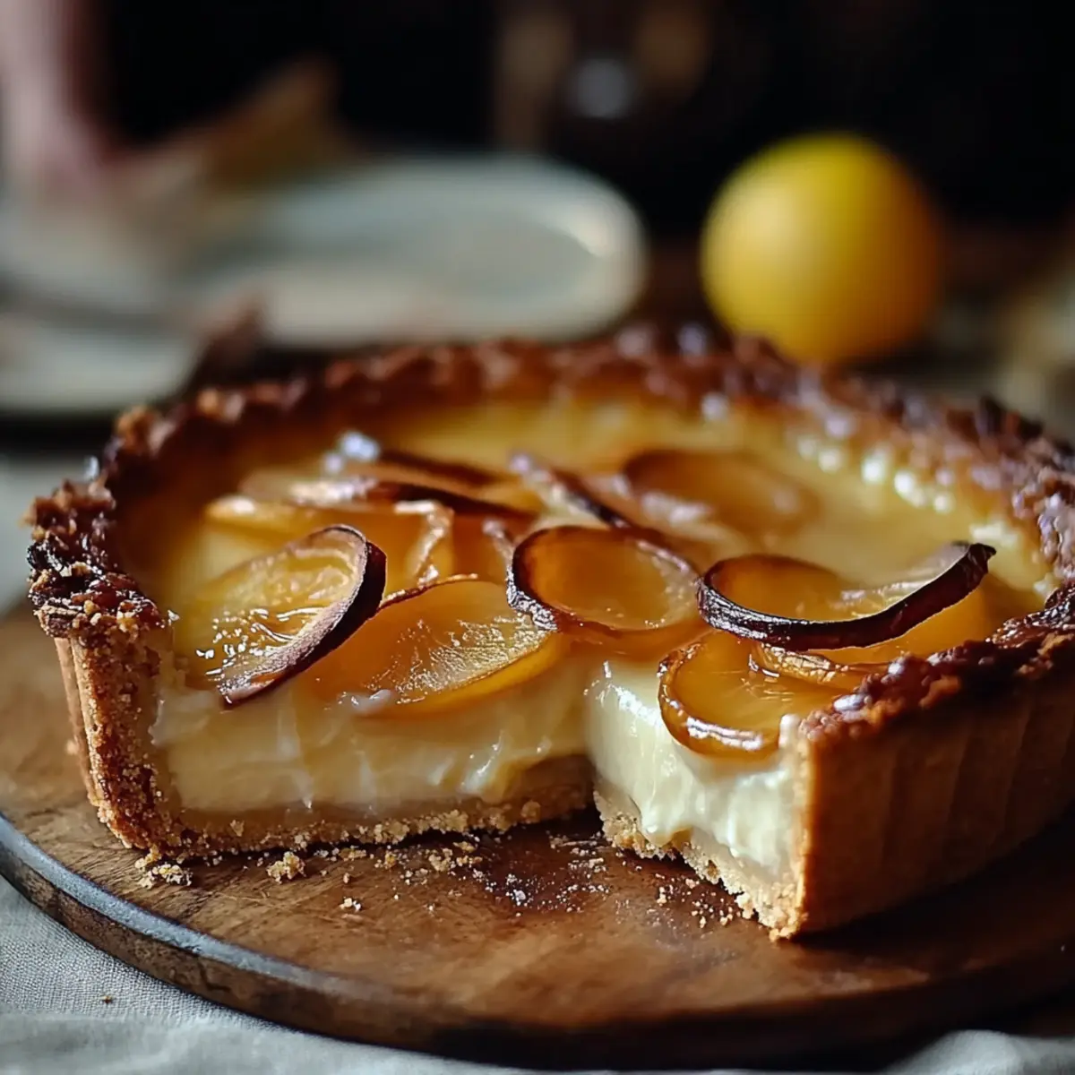 French Custard Pie with Apples
