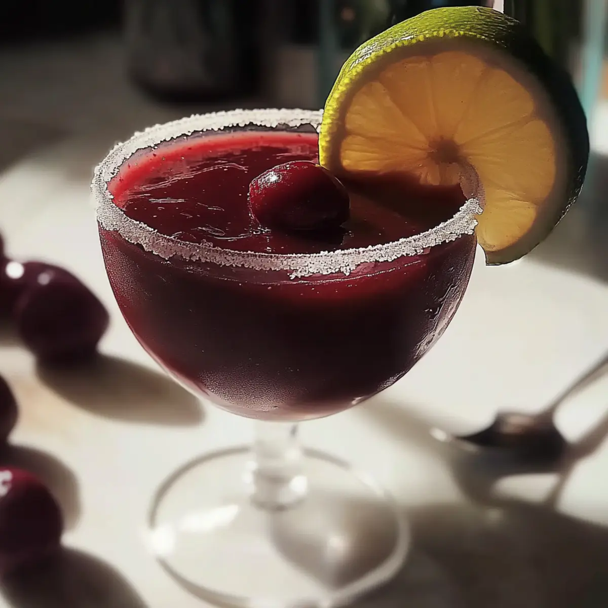 Frozen Cherry Lime Margarita