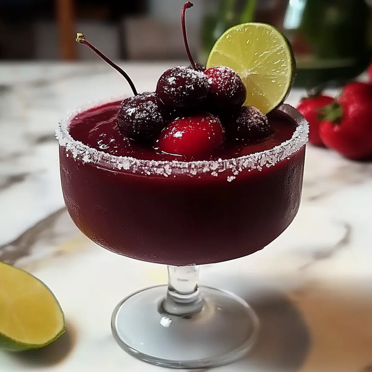 Frozen Cherry Lime Margarita