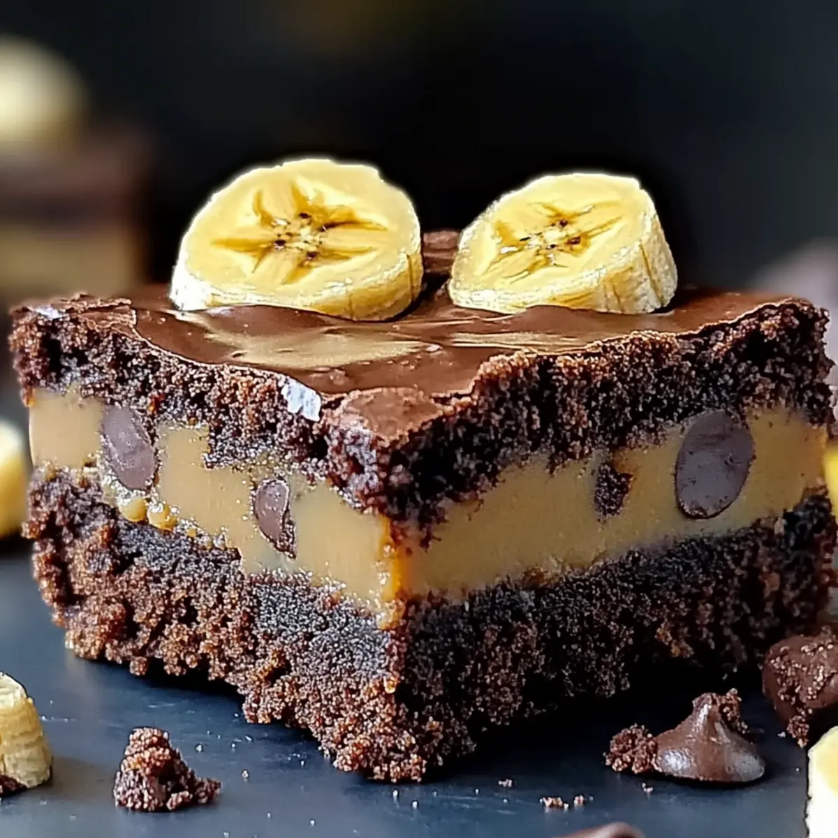 Fudgy Banana Bread Brownies