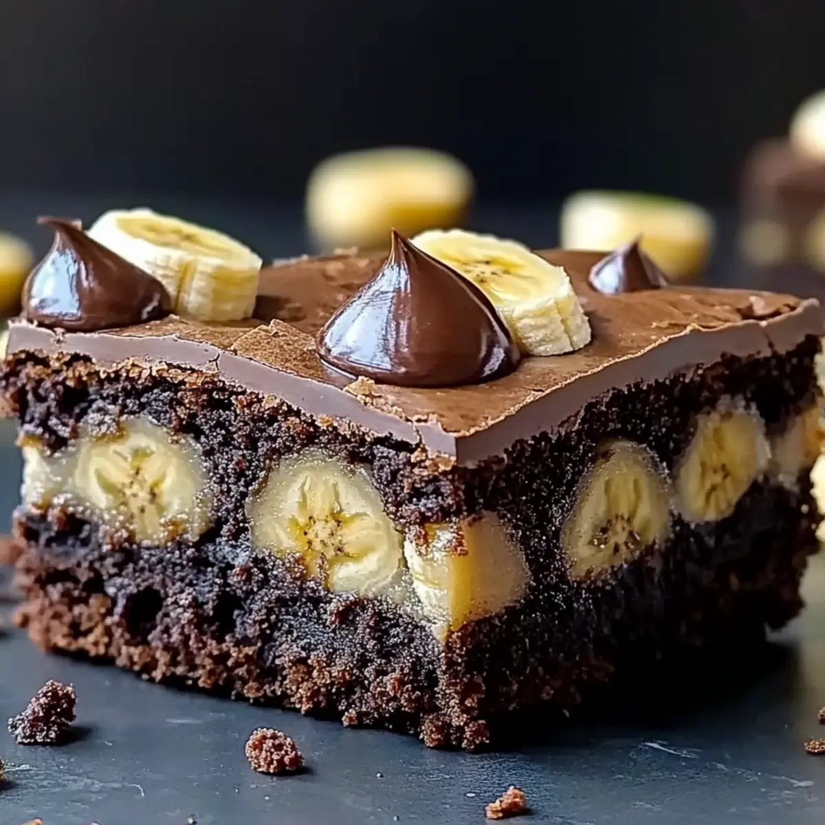 Fudgy Banana Bread Brownies