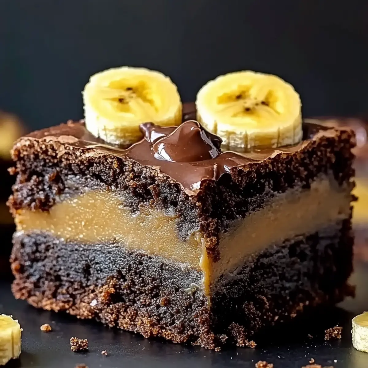 Fudgy Banana Bread Brownies